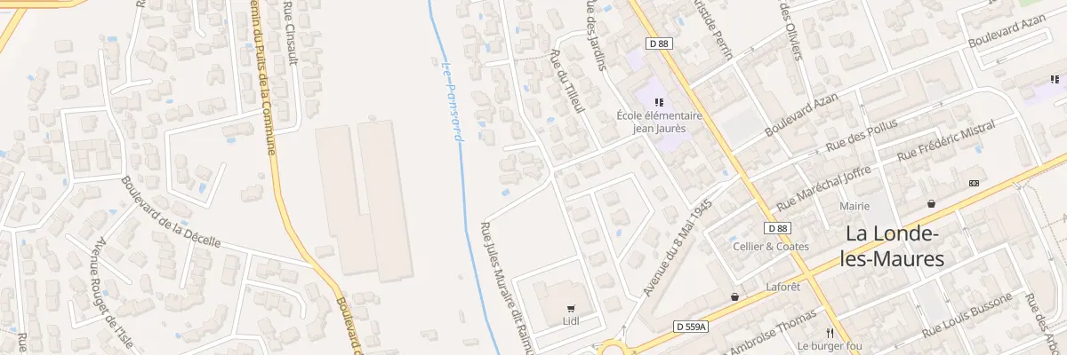 Plan du 370 Rue Jules Muraire Dit Raimu à La Londe-les-Maures