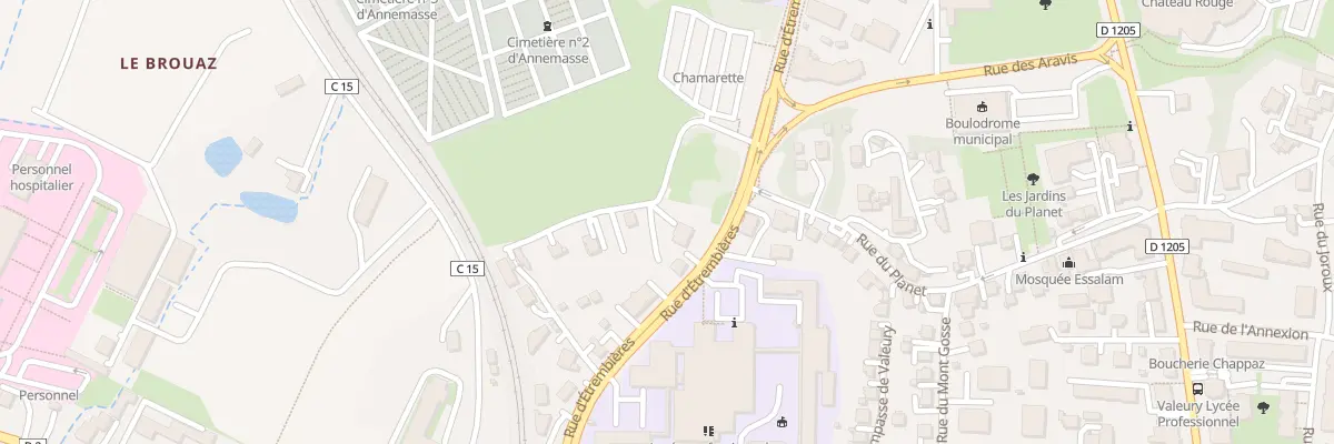 Plan du 50 Rte d’Étrembières à Annemasse