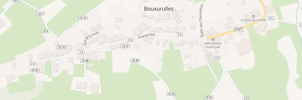 Plan du 11 Gr Grande Rue à Bouxurulles