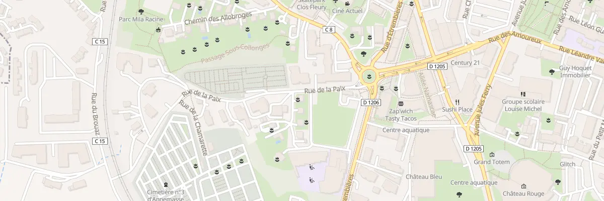 Plan du 1 Imp du Clos du Jalouvre à Annemasse