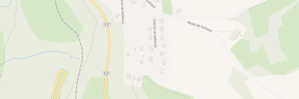 Plan du 8 Che de Bellevue à Échevannes