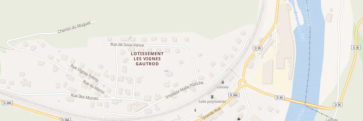 Plan du 2 Rue Vignes Cognard à Laissey
