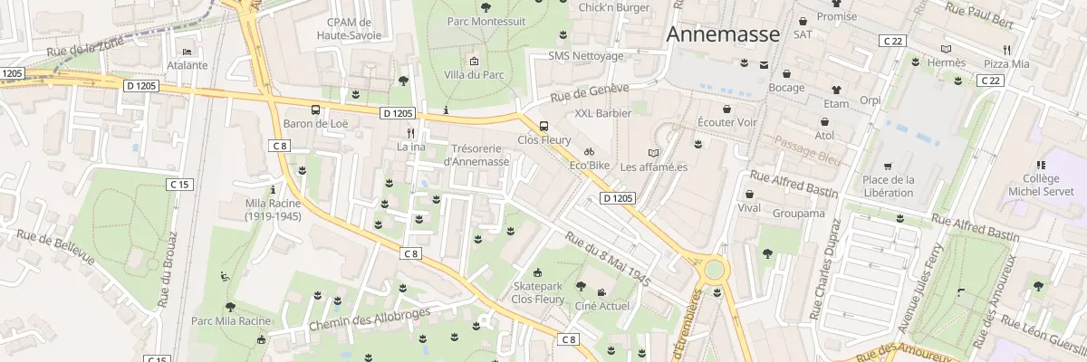 Plan du 2 Rue du Huit Mai à Annemasse