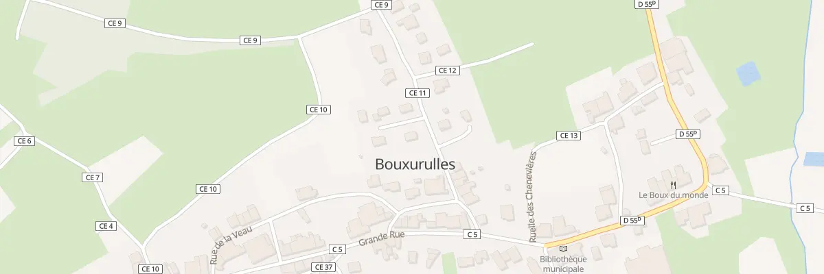 Plan du 1 Rue des Pervenches à Bouxurulles