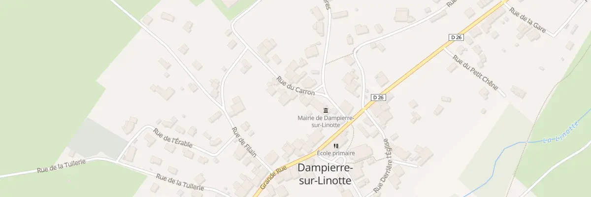 Plan du 1 Rue du Carron à Dampierre-sur-Linotte