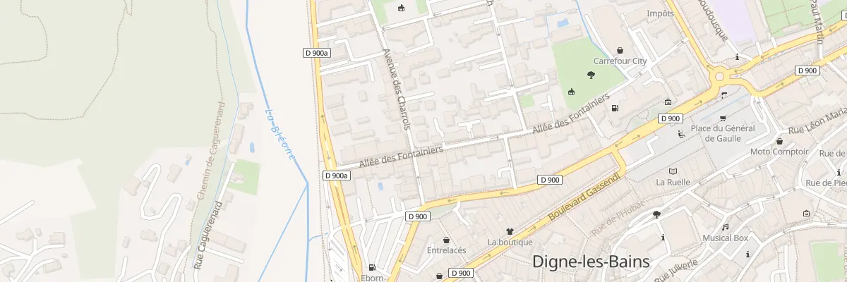 Plan du 2 Av des Charrois à Digne-les-Bains