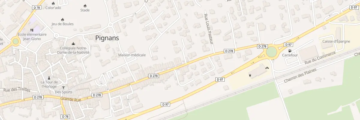 Plan du 147 Rue Les Maisons Neuves à Pignans