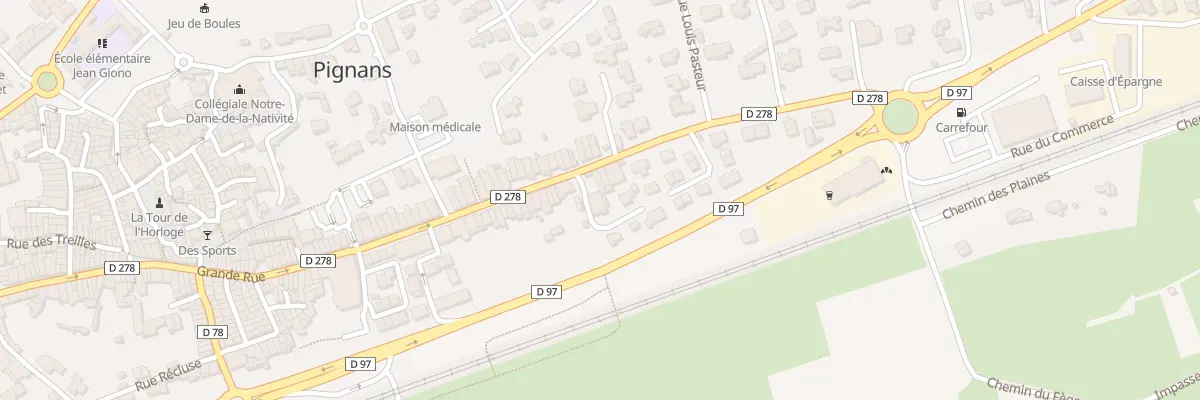Plan du 53 Imp du Ruisseau à Pignans