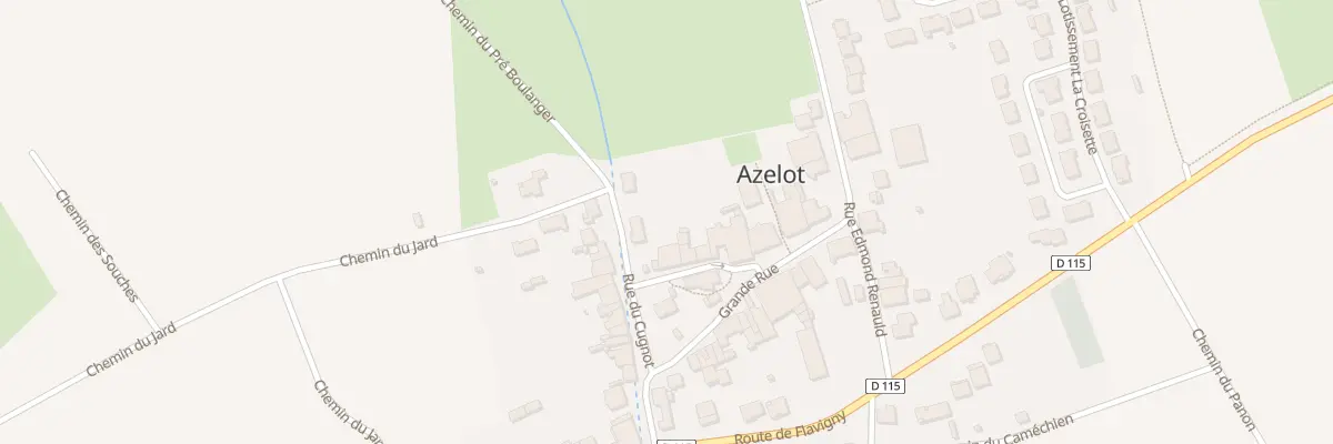 Plan du 3 Rue de l’Eglise à Azelot