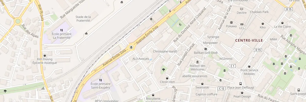 Plan du 5 Rue du Docteur Coquand à Annemasse