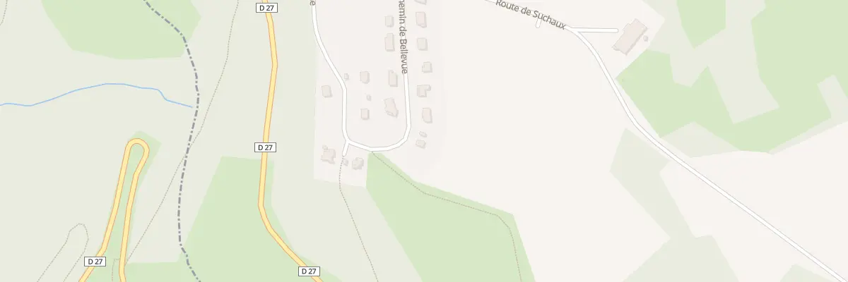 Plan du 13 Che de Bellevue à Échevannes