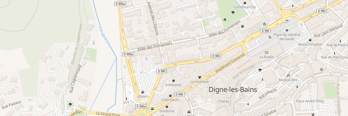 Plan du 3 Rue Docteur Honnorat à Digne-les-Bains