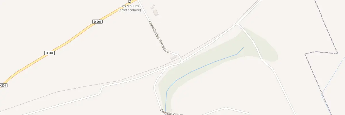 Plan du 192 Che des Vernettes à Fréterive