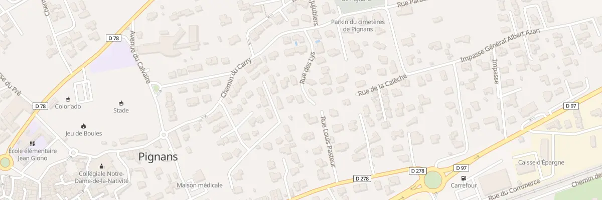 Plan du 243 Rue de la Calèche à Pignans