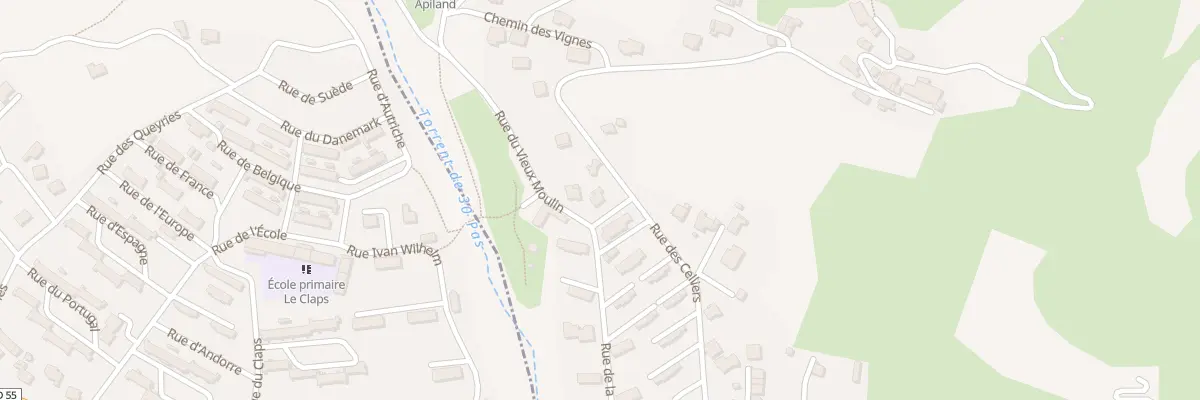 Plan du 42 Rue du Vieux Moulin à Rousset-Serre-Ponçon