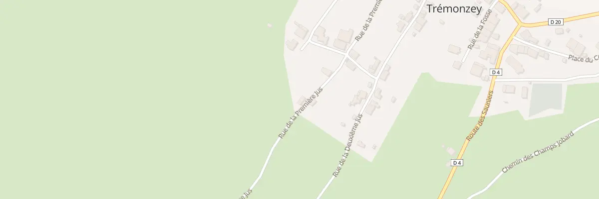 Plan du 20 Rue de la Premiere Jus à Trémonzey