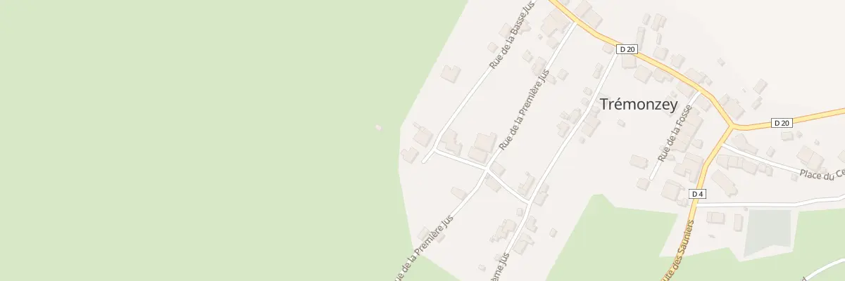 Plan du 10 Rue de la Basse Jus à Trémonzey