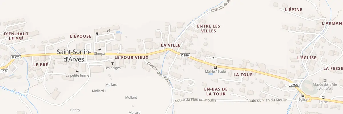 Plan du 5135 Che du Four Vieux à Saint-Sorlin-d’Arves