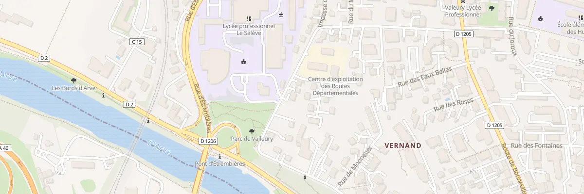 Plan du 38 Rue de Valeury à Annemasse