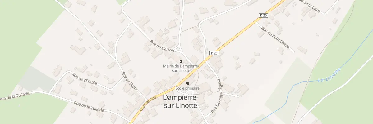Plan du 1 Rue des Maneres à Dampierre-sur-Linotte