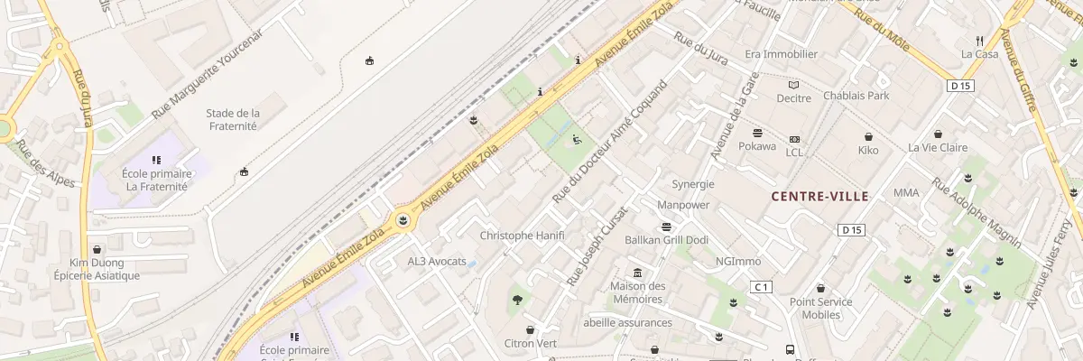 Plan du 15 Rue du Docteur Coquand à Annemasse