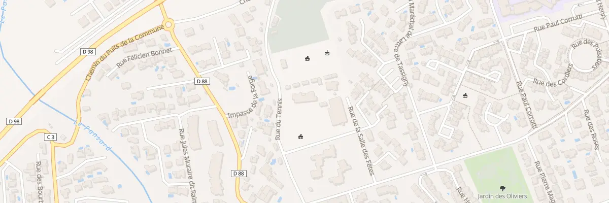 Plan du 206 Rue des Tennis à La Londe-les-Maures