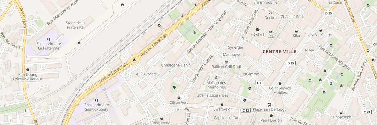 Plan du 10 Rue du Docteur Coquand à Annemasse
