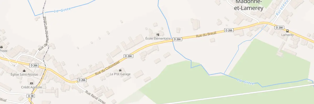 Plan du 55 Rue du Colombier à Madonne-et-Lamerey