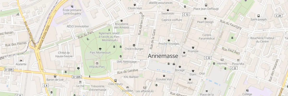 Plan du 8 Rue Adrien Ligue à Annemasse