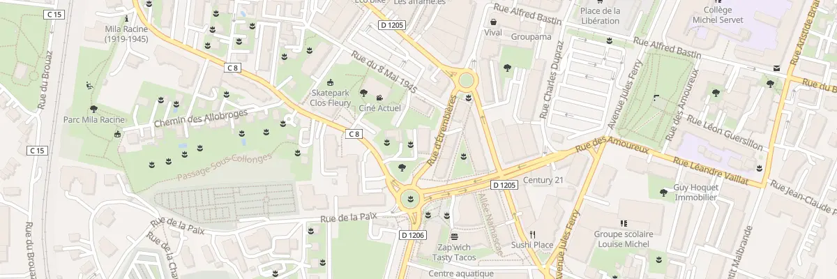 Plan du 8 Rue d’Étrembières à Annemasse