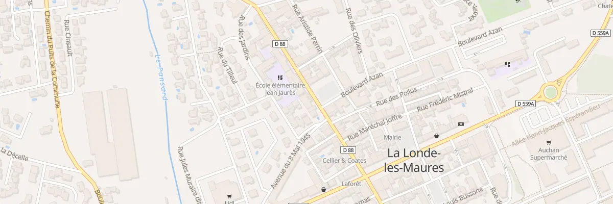 Plan du 6 Pl André Allègre à La Londe-les-Maures