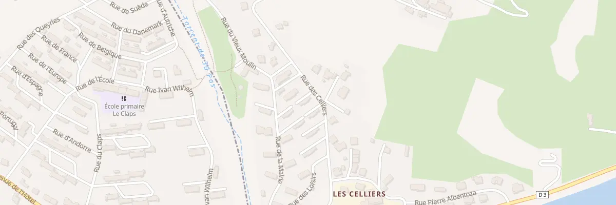 Plan du 9 Rue des Celliers à Rousset-Serre-Ponçon