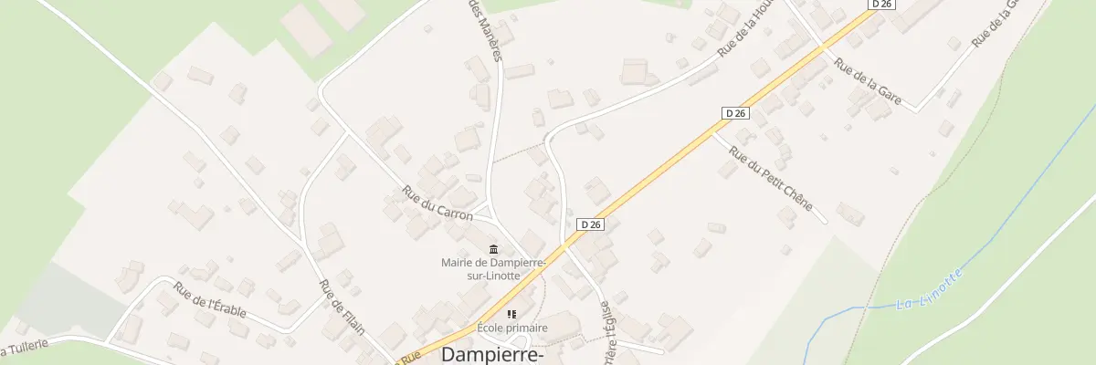 Plan du 5 Rue de la Houtre à Dampierre-sur-Linotte