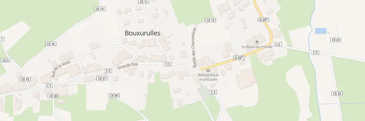 Plan du 8 Gr Grande Rue à Bouxurulles