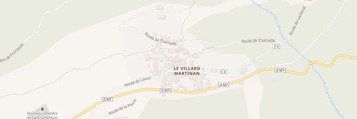 Plan du 5252 Martinan à Saint-Colomban-des-Villards