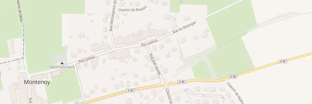 Plan du 1 Rue Jean Jaurès à Montenoy