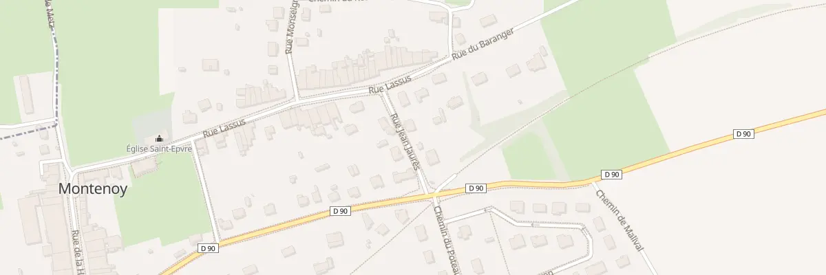 Plan du 3 Rue Jean Jaurès à Montenoy