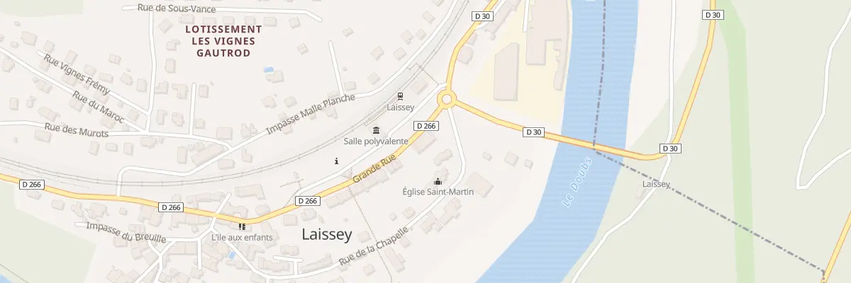 Plan du 62 Gr Grande Rue à Laissey