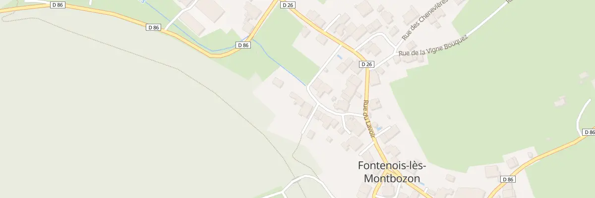Plan du 2 Rue de Traverse à Fontenois-lès-Montbozon