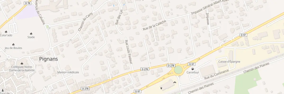 Plan du 95 Imp des Étourneaux à Pignans