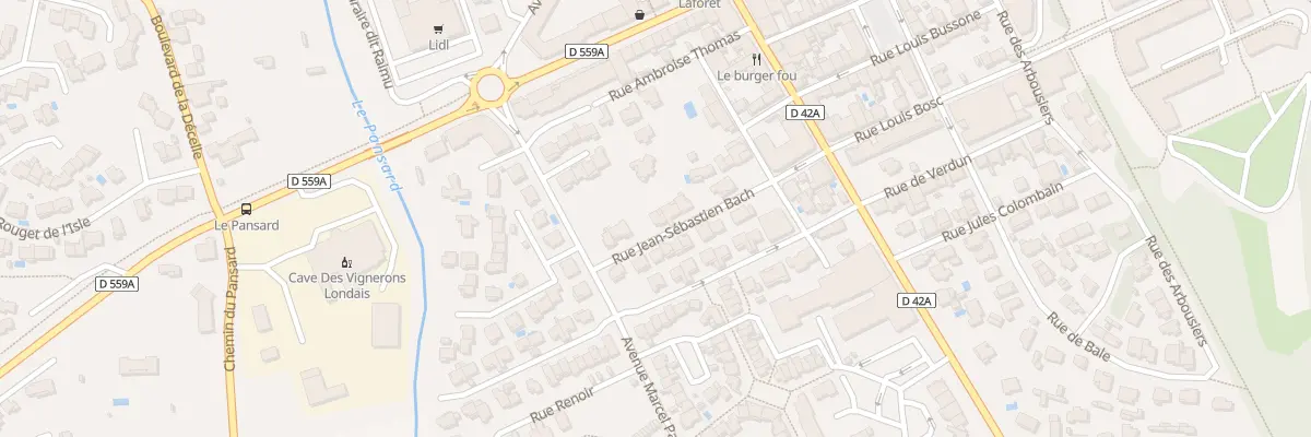 Plan du 63 Rue Jean Sebastien Bach à La Londe-les-Maures