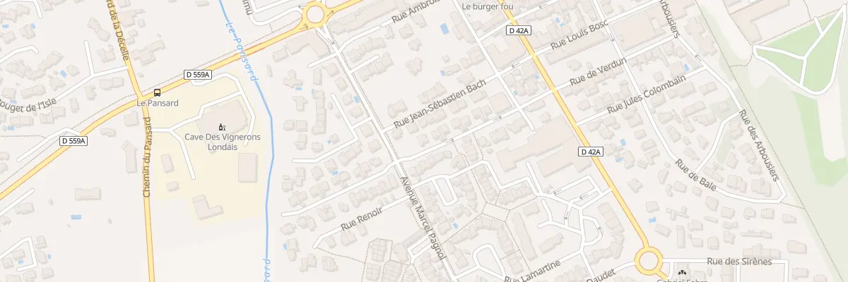 Plan du 124 Av Georges Pompidou à La Londe-les-Maures