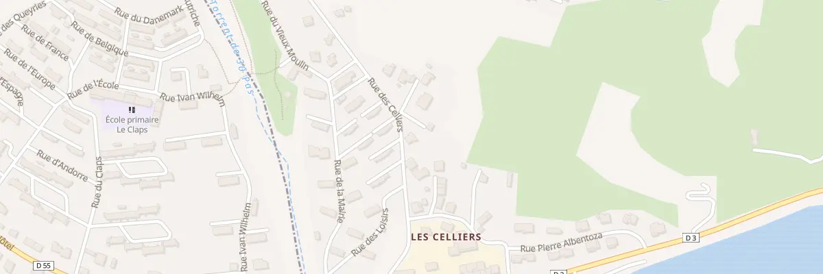Plan du 200 Rue des Celliers à Rousset-Serre-Ponçon