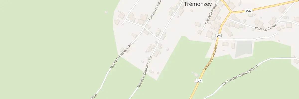 Plan du 22 Rue de la Deuxieme Jus à Trémonzey
