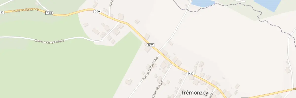 Plan du 15 Rte de Fontenoy à Trémonzey