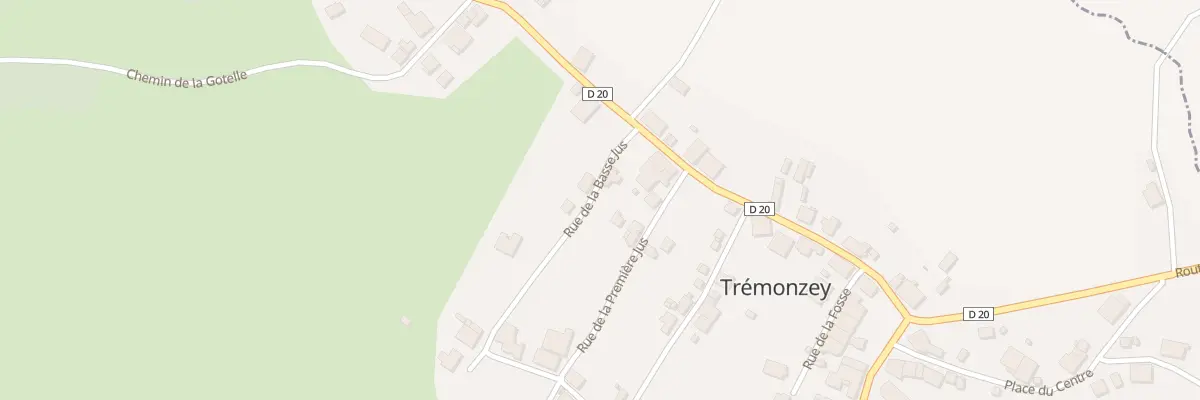 Plan du 1 Rue de la Basse Jus à Trémonzey