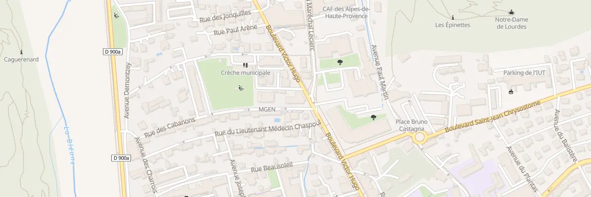 Plan du 39 Bd Victor Hugo à Digne-les-Bains