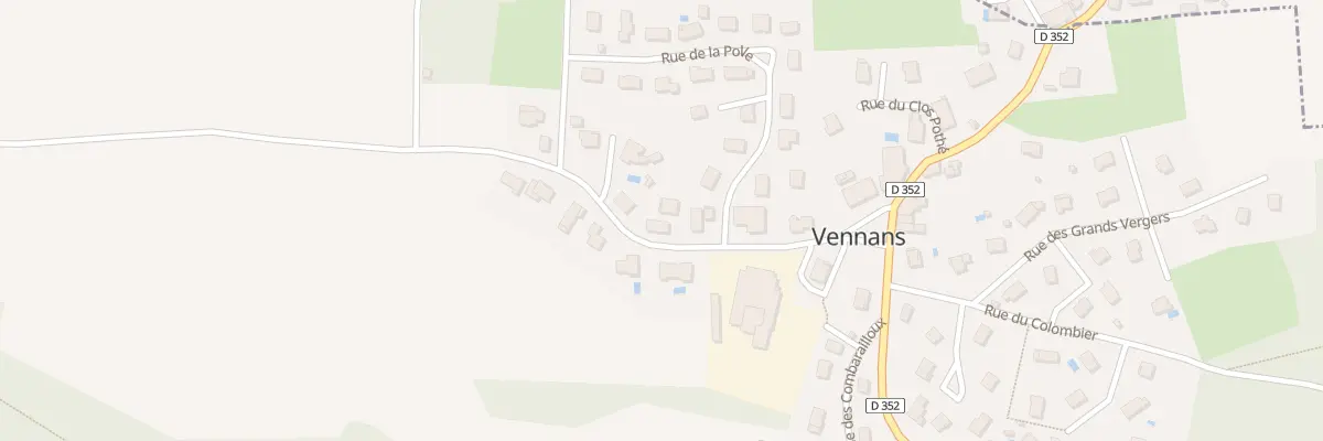 Plan du 8 Rue de Pouligney à Vennans