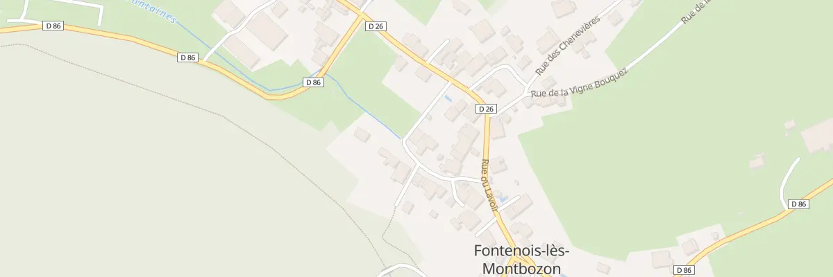 Plan du 1 Rue de Traverse à Fontenois-lès-Montbozon