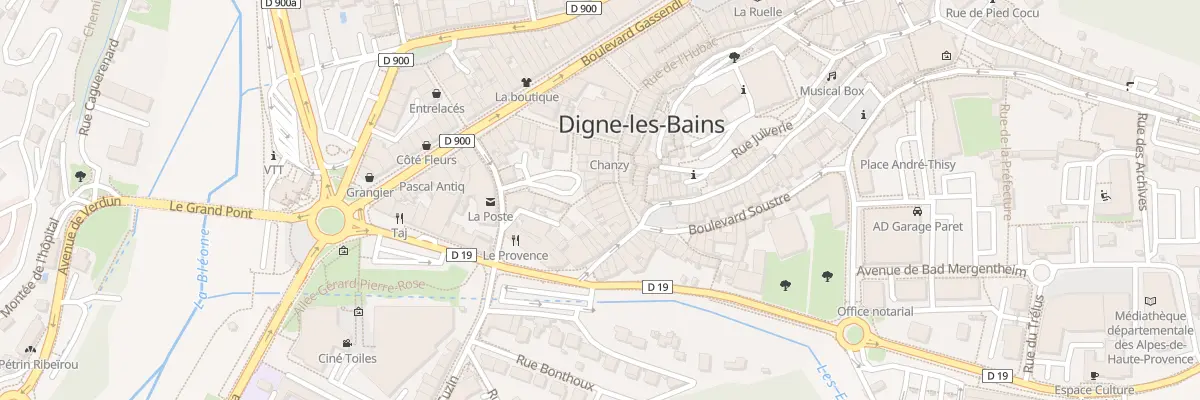 Plan du 9 Rue Pied de Ville à Digne-les-Bains